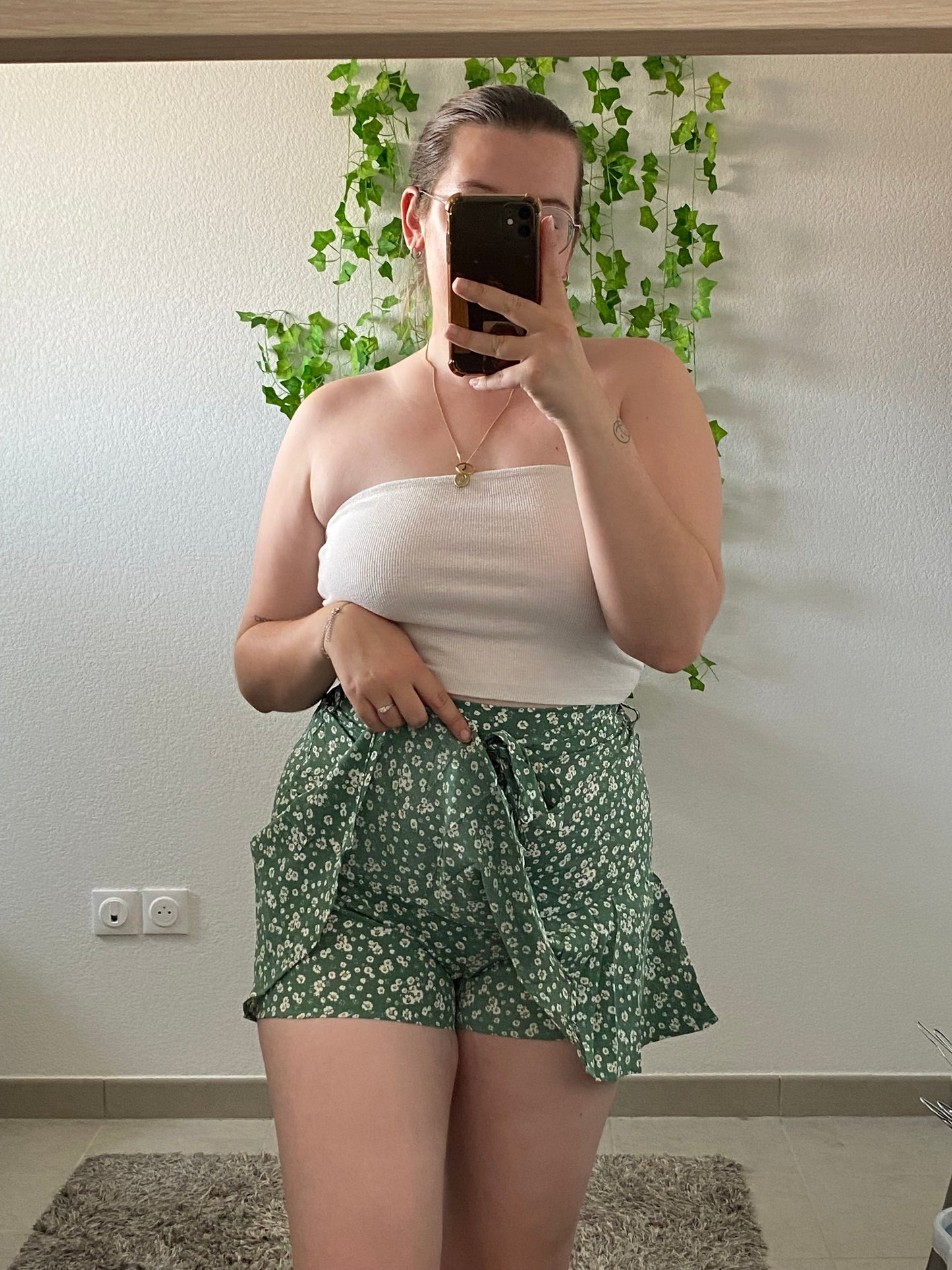 Jupe short verte