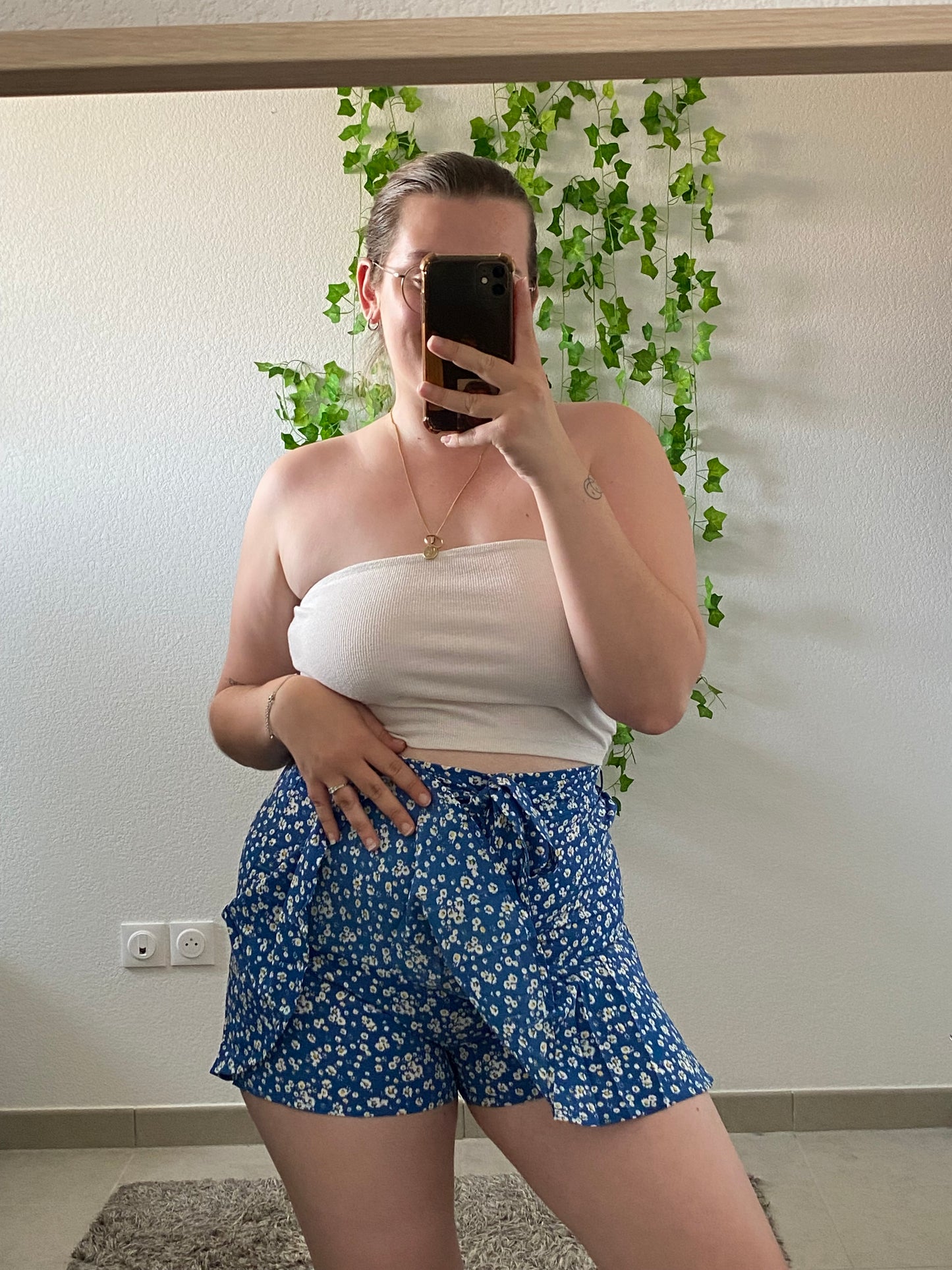 Jupe short bleue