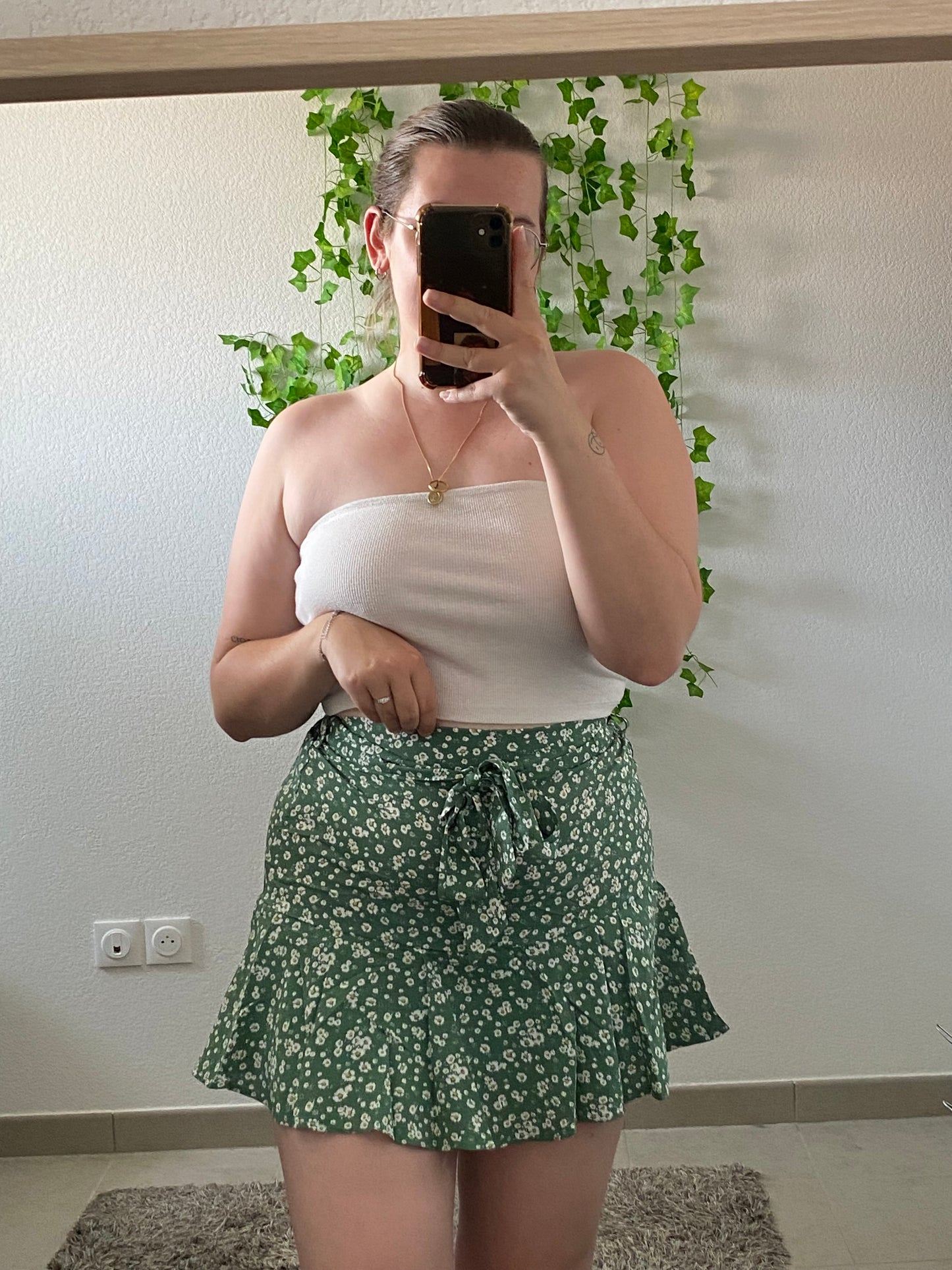 Jupe short verte