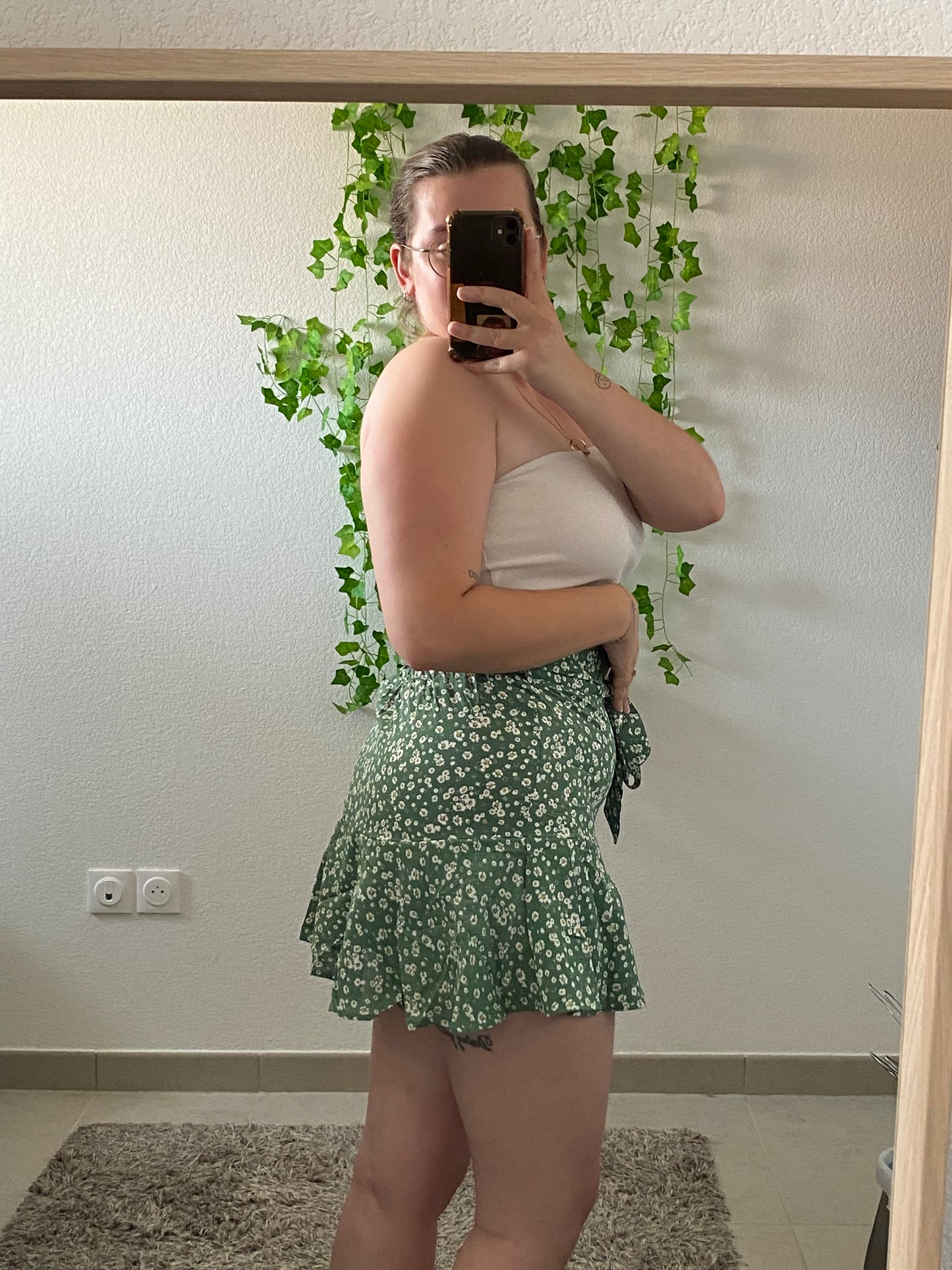 Jupe short verte