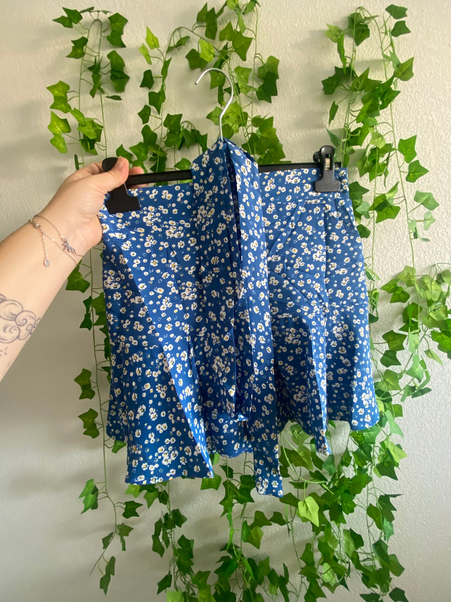 Jupe short bleue