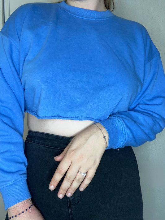 Pull crop bleu